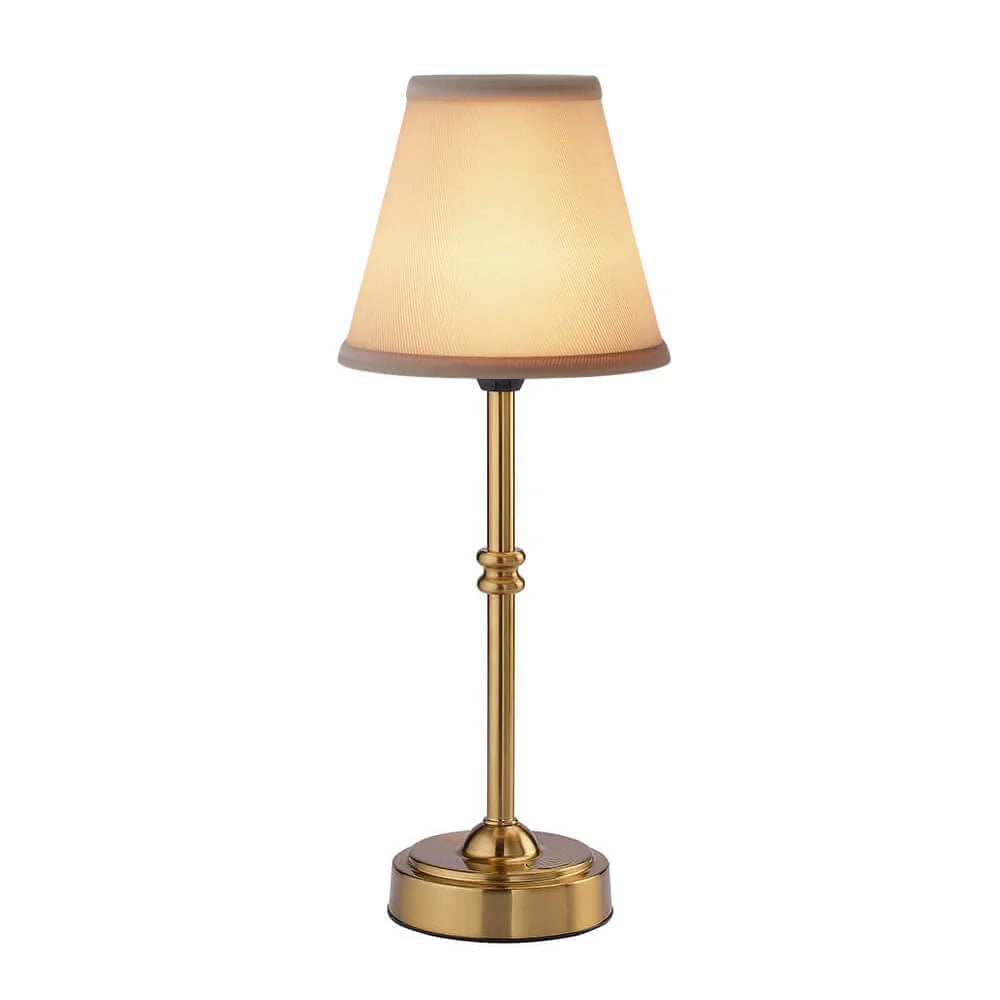 Retro Cordless Fabric Table Lamp