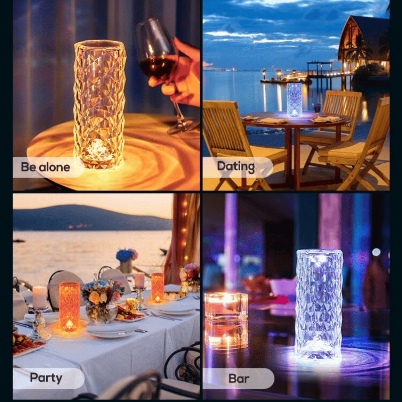 LuxGlow Rose Diamond Lamp