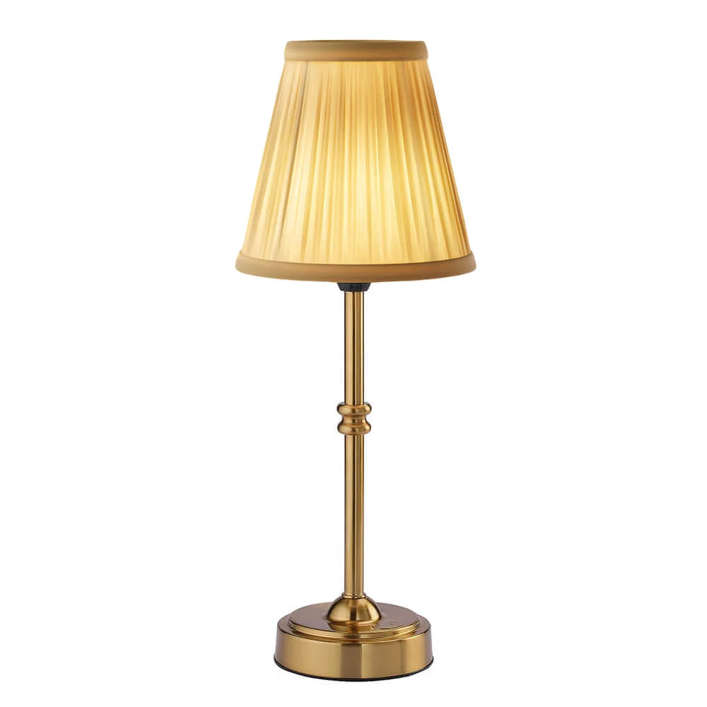 Retro Cordless Fabric Table Lamp