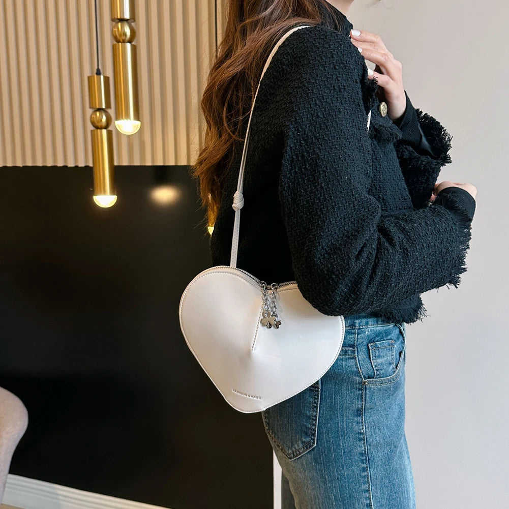 Heart-Shaped Crossbody Bag