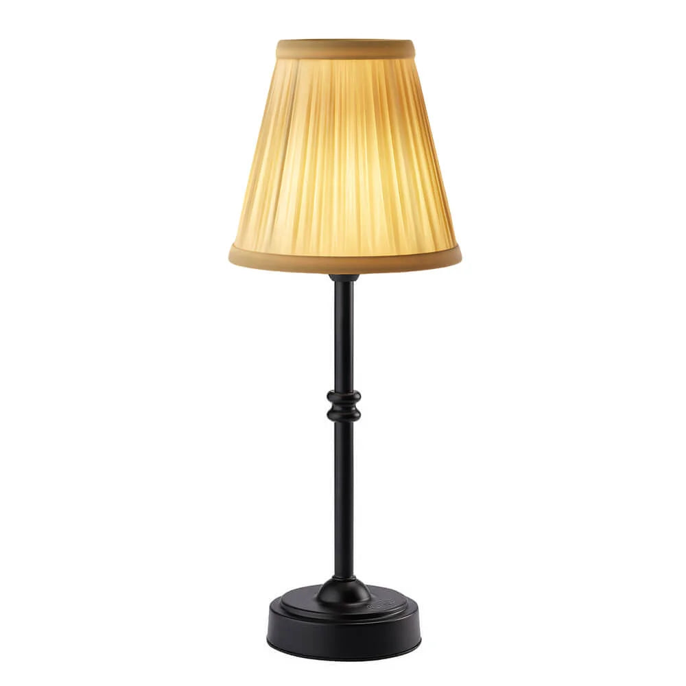Retro Cordless Fabric Table Lamp