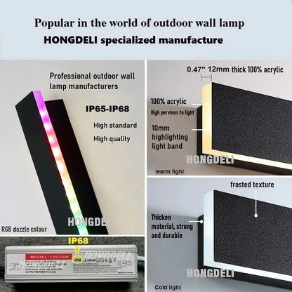 LuminaGlow RGB Wall Lamps