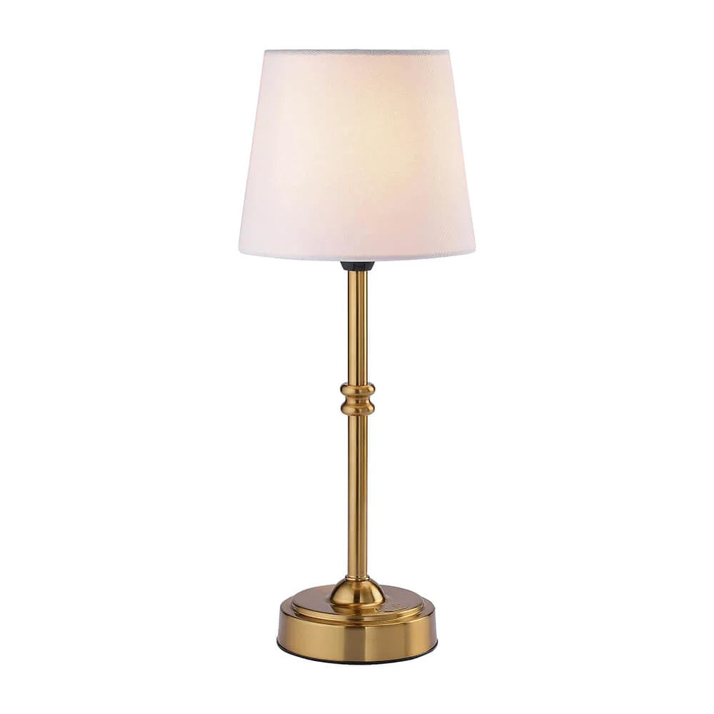 Retro Cordless Fabric Table Lamp