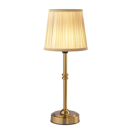 Retro Cordless Fabric Table Lamp