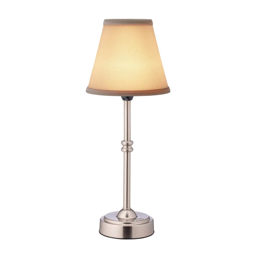 Retro Cordless Fabric Table Lamp
