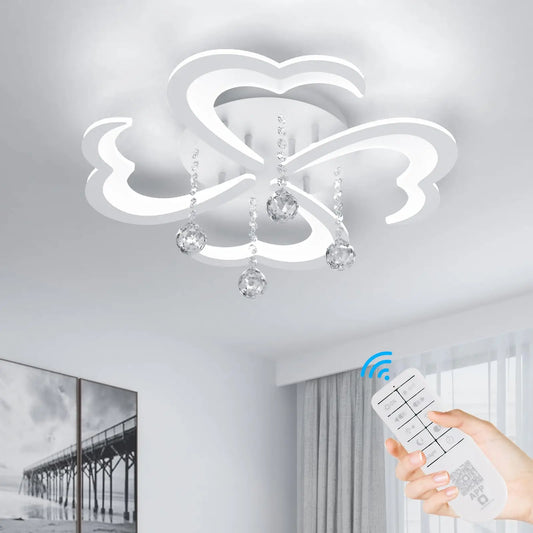 Crystal Bloom LED Ceiling Light