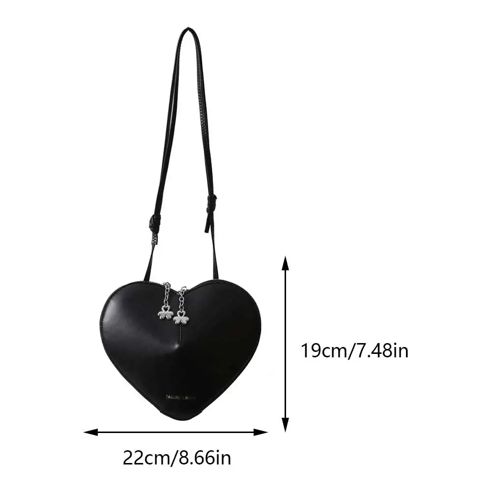 Heart-Shaped Crossbody Bag