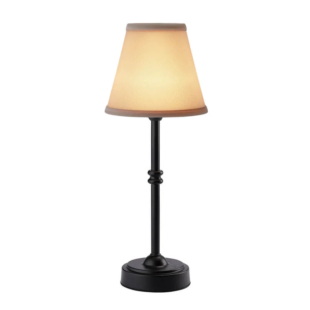 Retro Cordless Fabric Table Lamp