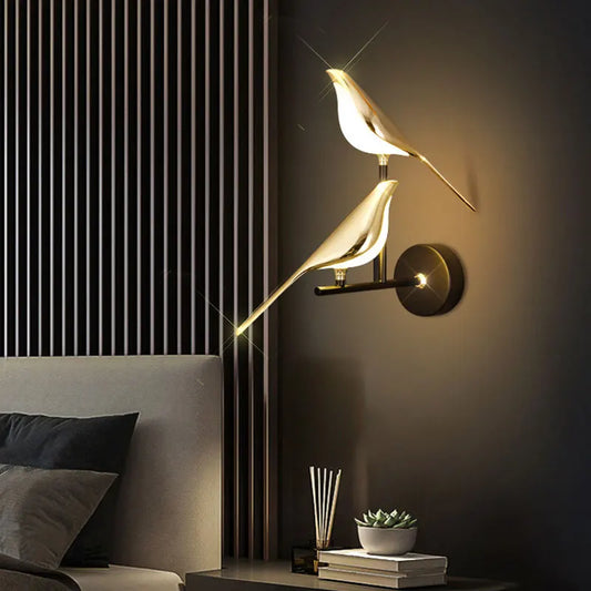 Golden Bird Rotatable LED Wall Sconce