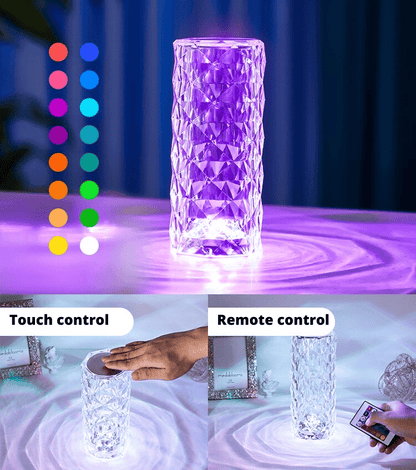 LuxGlow Rose Diamond Lamp